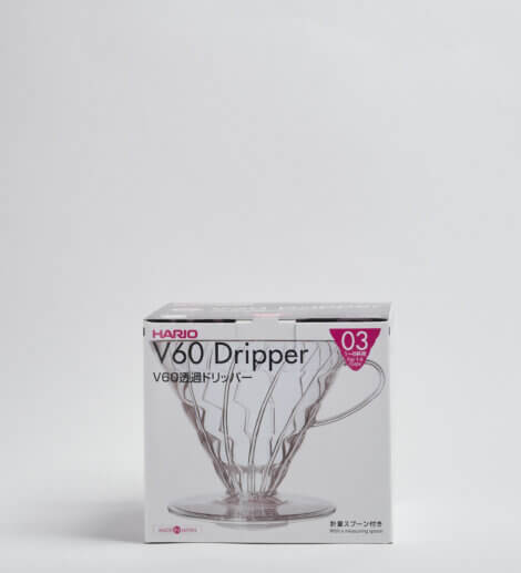 V60, Plastic Dripper, clear-4